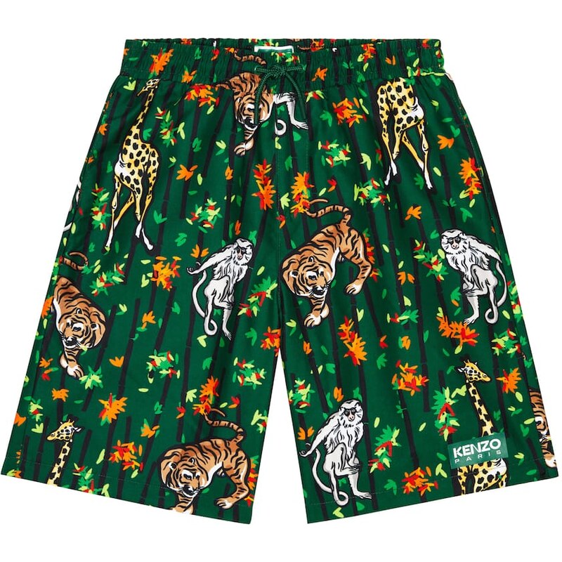 Kenzo Kids Printed swim trunks 68184769