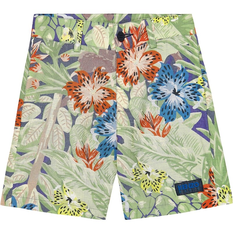 Kenzo Kids Floral cotton shorts 68291231