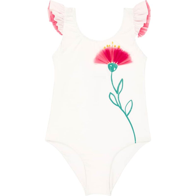 Il Gufo Floral ruffle-trimmed swimsuit 67936882