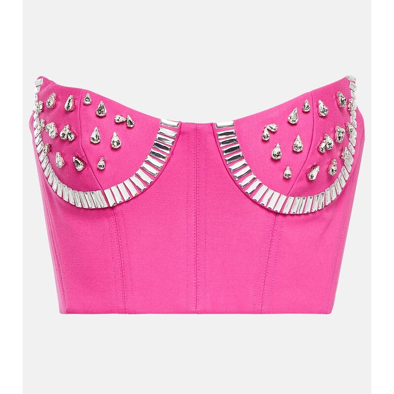 Area Crystal-embellished bustier 68057902