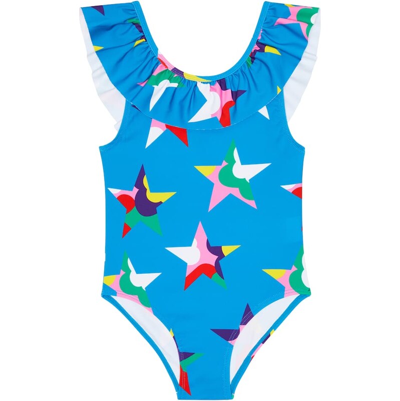 Stella McCartney Kids Printed ruffle-trimmed swimsuit 68057188