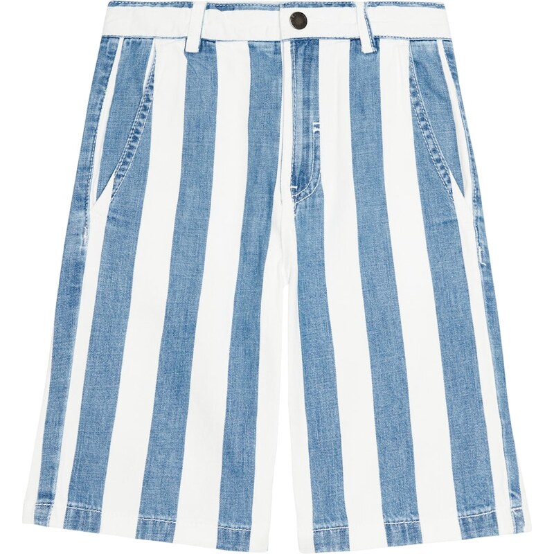 Stella McCartney Kids Striped denim shorts 68276848