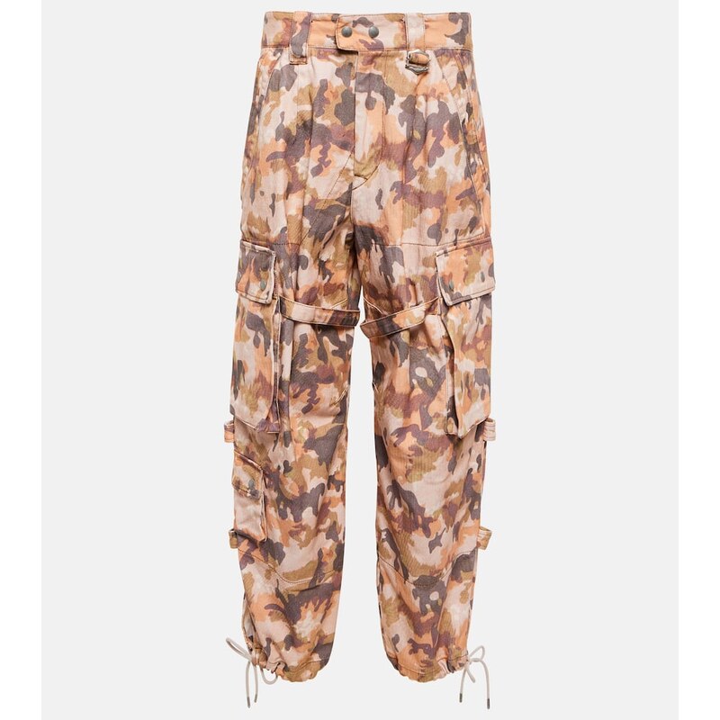 Isabel Marant Helore printed cotton cargo pants 67948206
