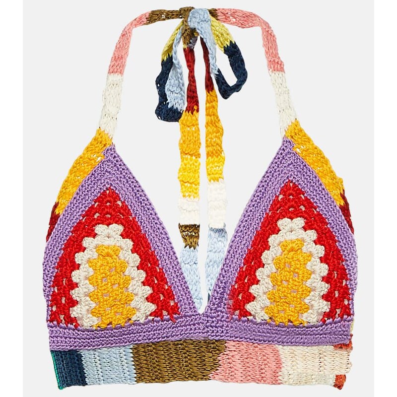 Marni x No Vacancy Inn knit crop top 68306126