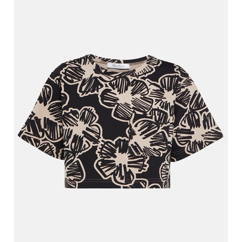 Max Mara Apotema floral crop top 68073500