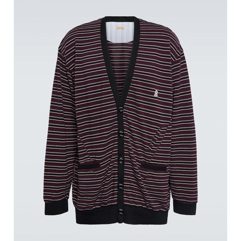 Undercover Striped cotton cardigan 68036937