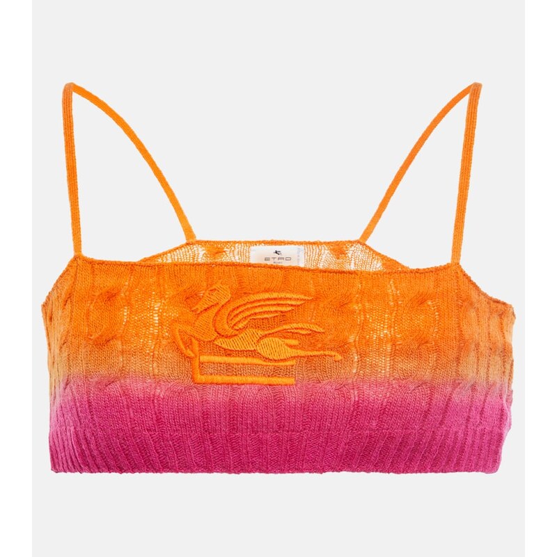 Etro Colorblocked wool bralette 68128827