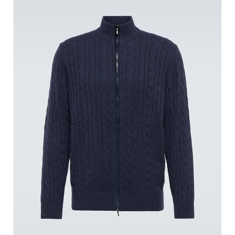 Loro Piana Cable-knit cashmere cardigan 68179643