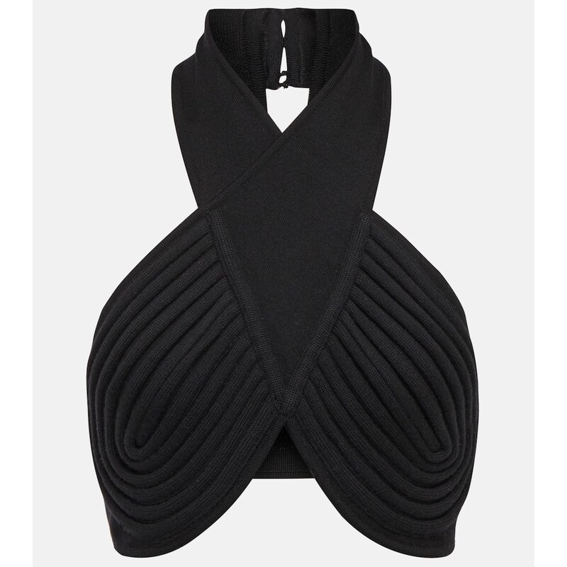 Gabriela Hearst Eris halterneck wool bralette 68036891