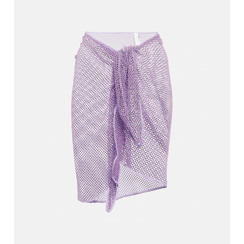 Simkhai Doris embellished mesh beach cover-up 68187326