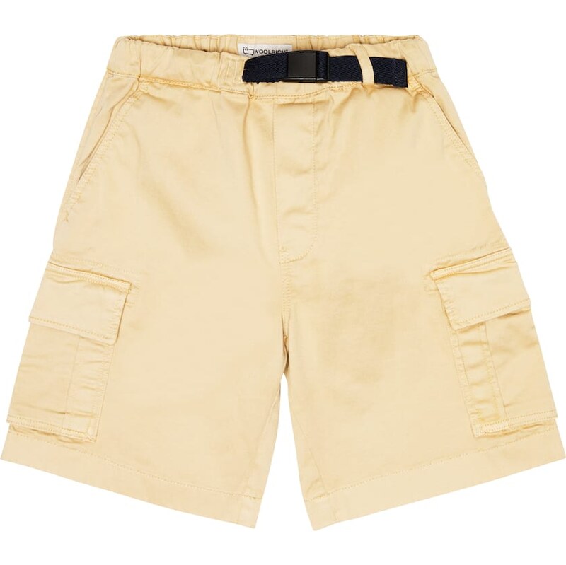 Woolrich Kids Belted cargo cotton shorts 67947881