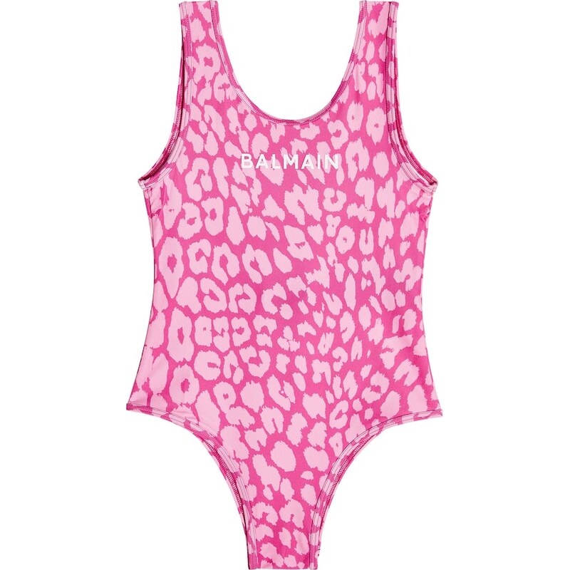 Balmain Kids Leopard-print swimsuit 67937804