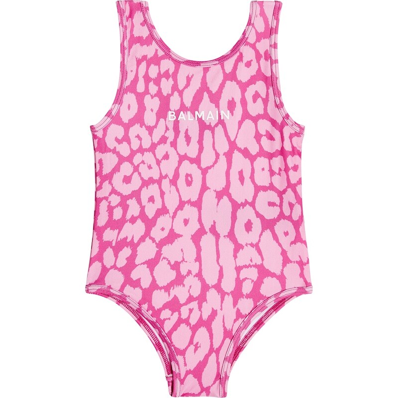 Balmain Kids Baby leopard-print swimsuit 68279626