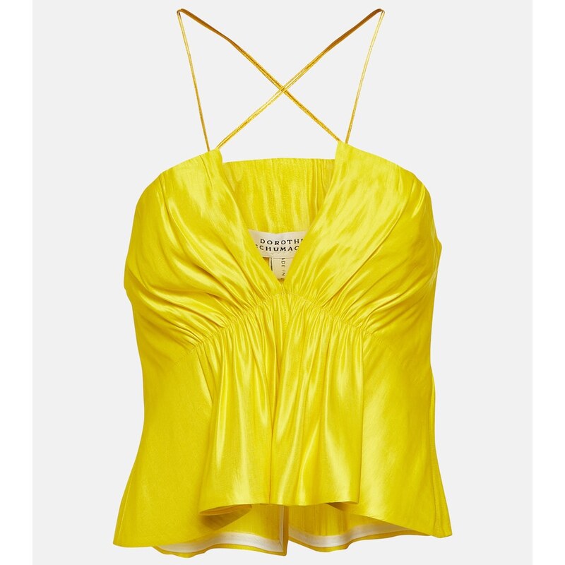 Dorothee Schumacher Hemp-blend crop top 67948210