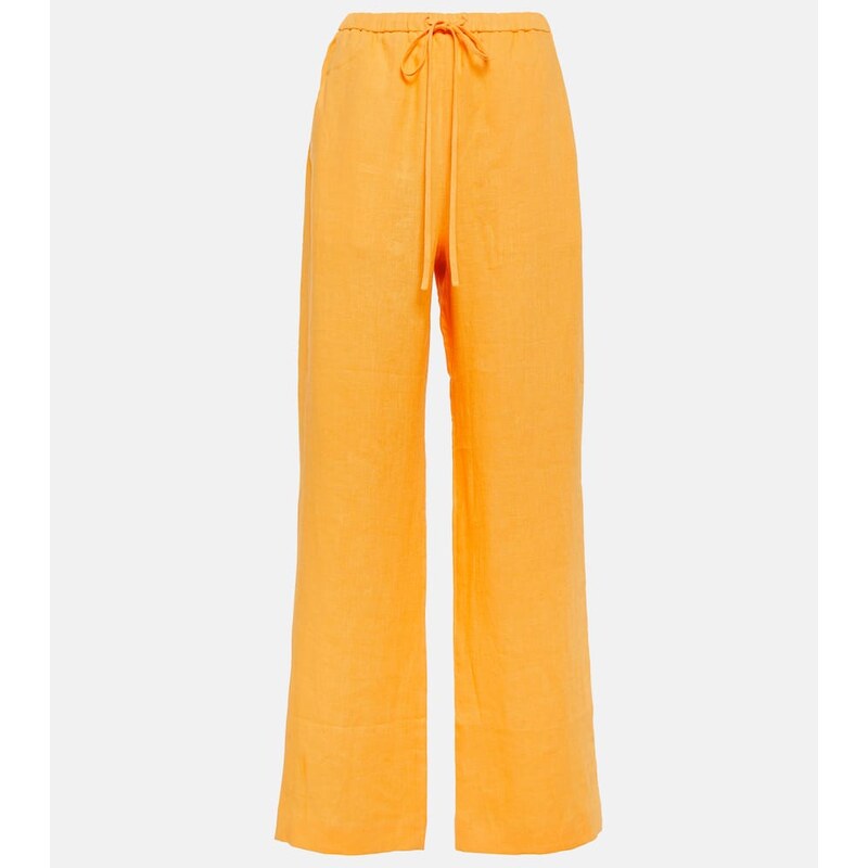 Nanushka Straight-leg linen pants 67948448