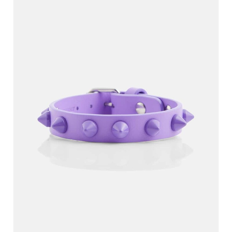 Christian Louboutin Loubilink embellished leather bracelet 68259191