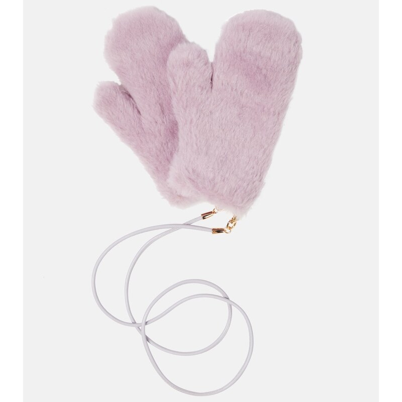 Max Mara Ombrato teddy mittens 67958944