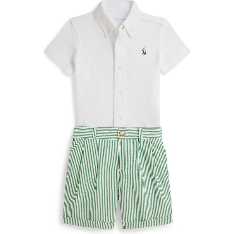 Detská bavlnená súprava Polo Ralph Lauren 67591202