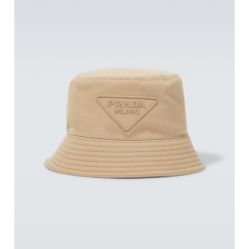 Prada Logo cotton bucket hat 67989109