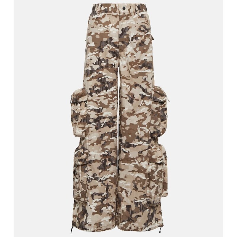 Amiri Camouflage cotton cargo pants 67979282