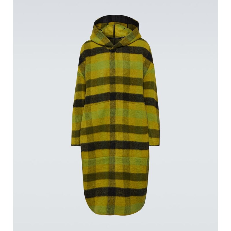 Rick Owens Checked wool coat 67979474