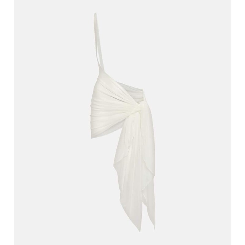 Mugler Draped jersey beach cover-up 68174977