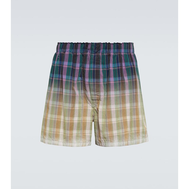 Maison Margiela Checked cotton shorts 68268726