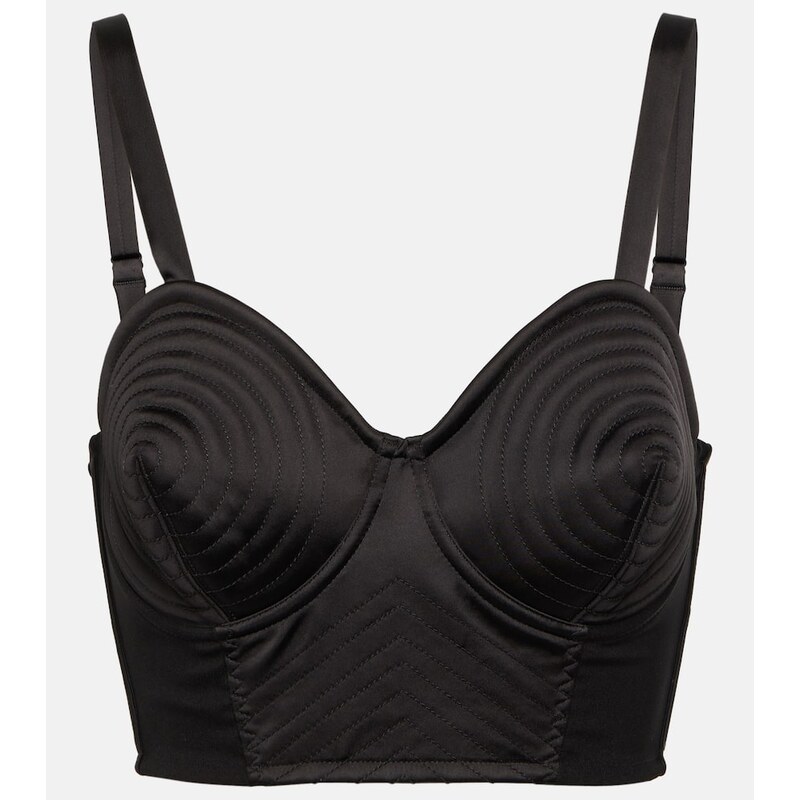 Jean Paul Gaultier Conical satin bustier 68154929