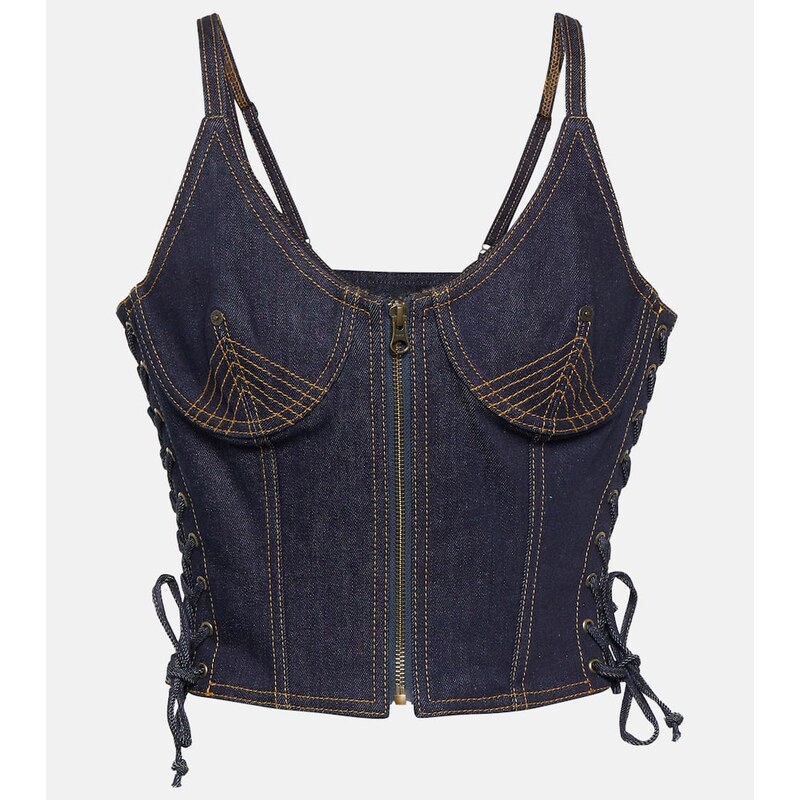 Jean Paul Gaultier Denim bustier 68386006