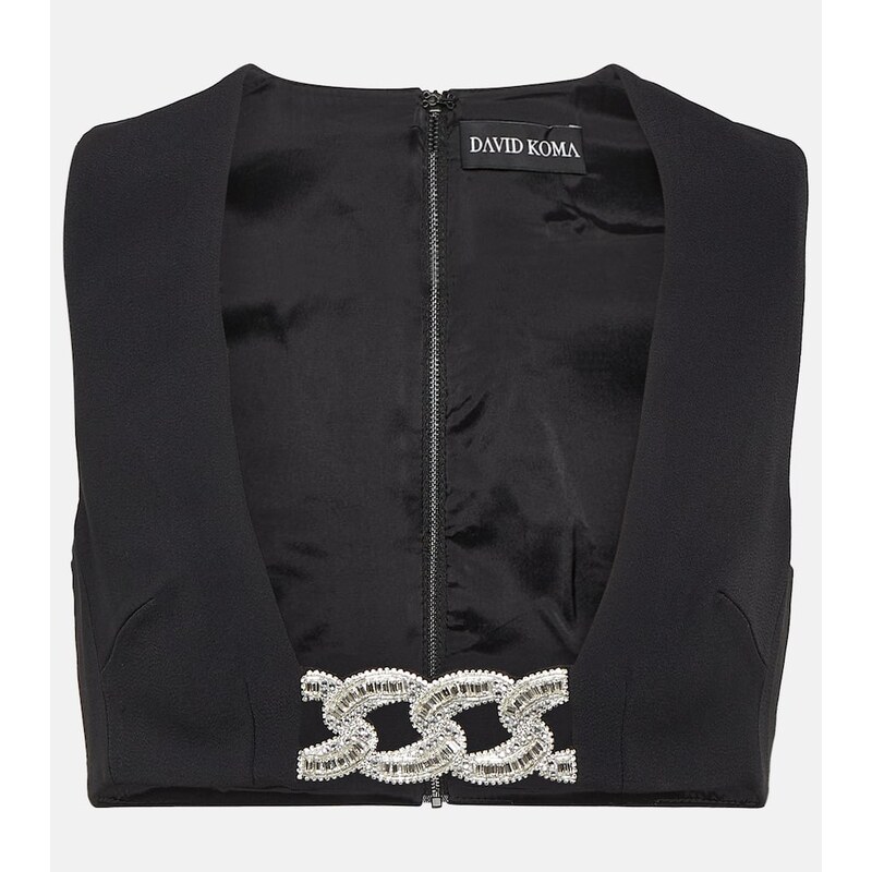 David Koma Embellished bra top 68037196