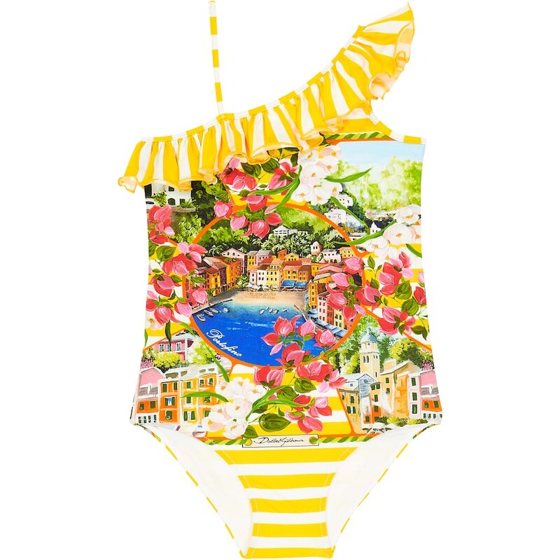 Dolce&Gabbana Kids Portofino printed swimsuit 67948333