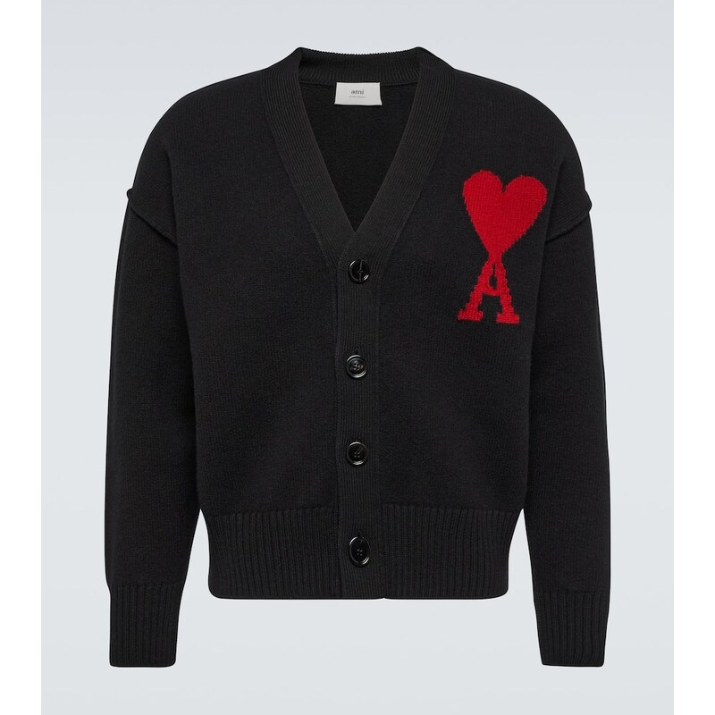 Ami Paris Ami De CÅur virgin wool cardigan 68042257
