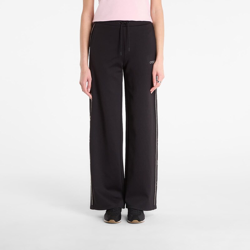 Tepláky GUESS Octavia Wide Leg Pants Jet Black S 67591385