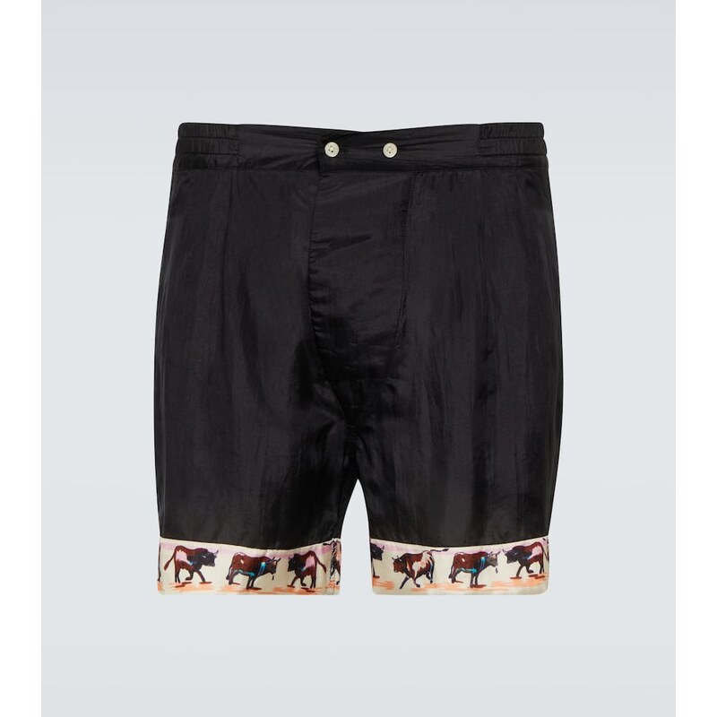 Bode Taureau printed silk boxers 68342420
