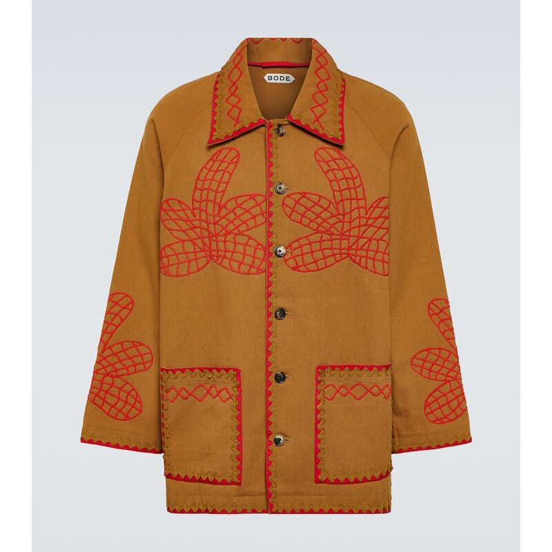 Bode Field Maple embroidered cotton coat 68268800