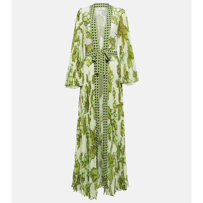 Etro Pleated georgette beach cover-up 67989368