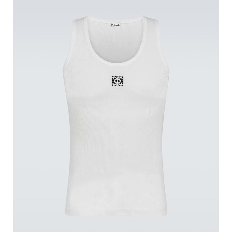 Loewe Anagram cotton-blend jersey tank top 67989301