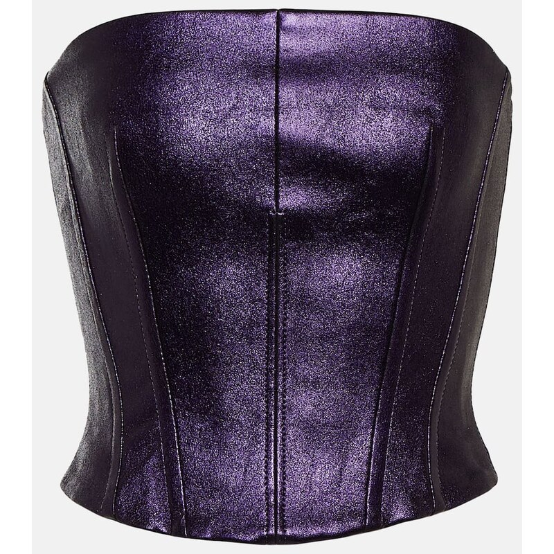 Stouls Rosalia metallic leather bustier 67979056