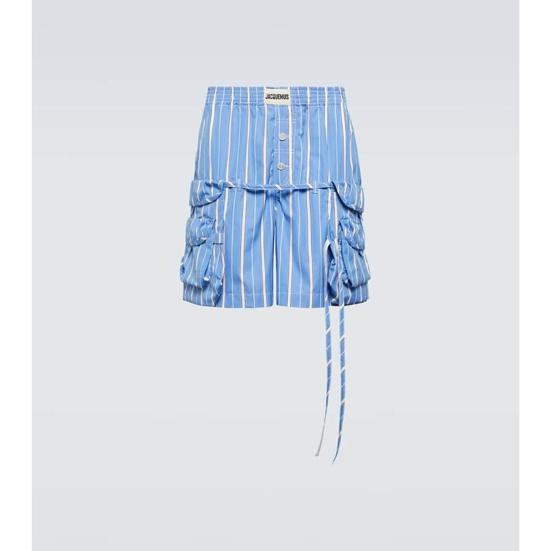 Jacquemus Le short Trivela striped cotton shorts 68238301