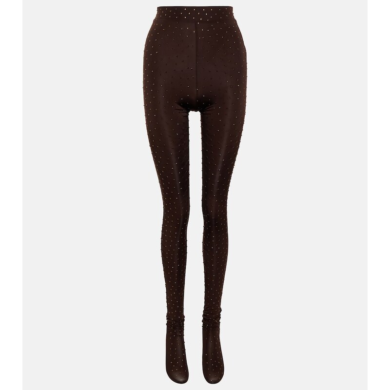 Alex Perry Rane embellished jersey tights 68120550