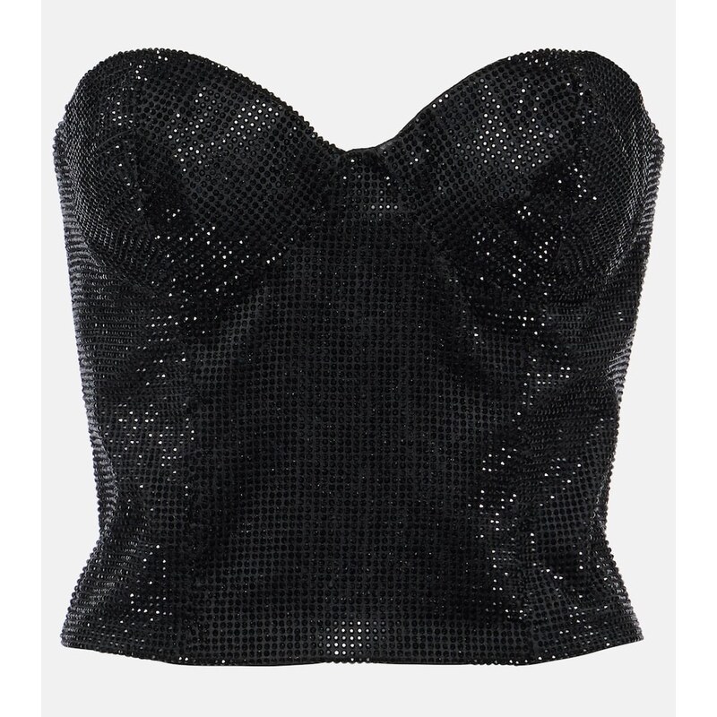 Costarellos Gabra crystal-embellished bustier top 68155132