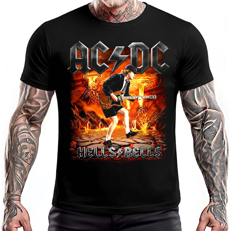Fruit of the Loom AC/DC - Hells Bells Angus (tričko) 67591453