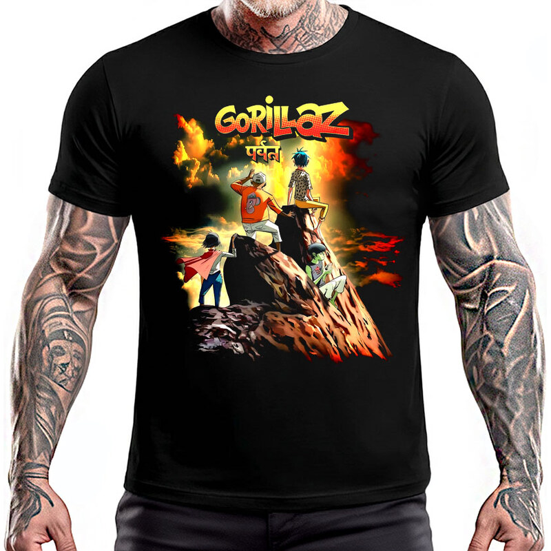 Fruit of the Loom Gorillaz - The Mountain (tričko) 67591454