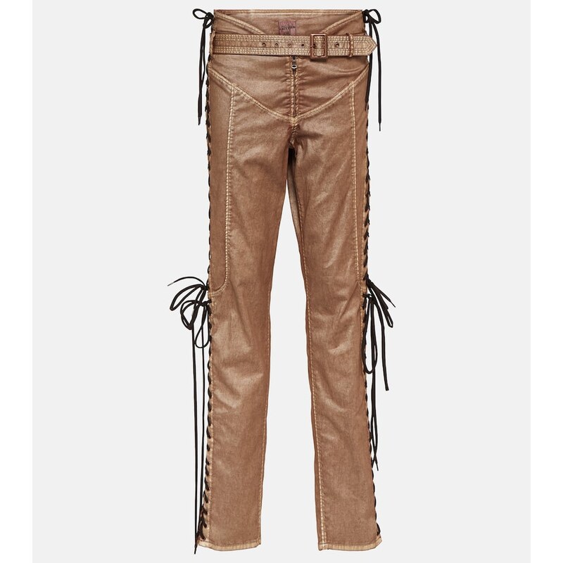 Jean Paul Gaultier x KNWLS low-rise denim corset pants 67989856