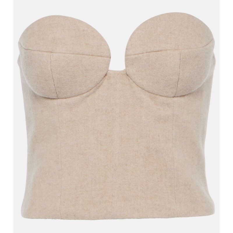 Magda Butrym Cashmere bustier 68132010
