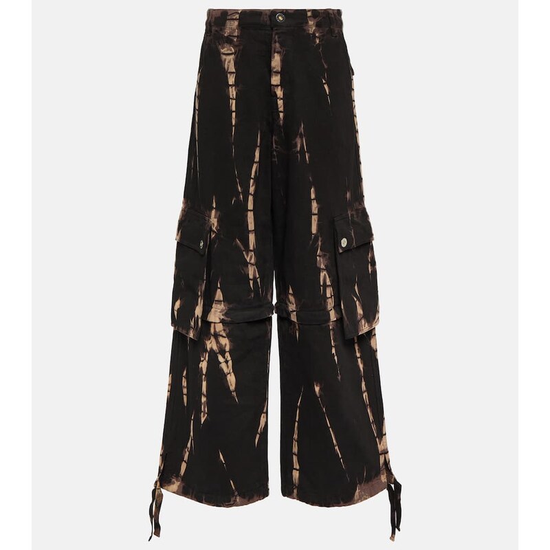 Dion Lee Convertible tie-dye denim cargo pants 68408569
