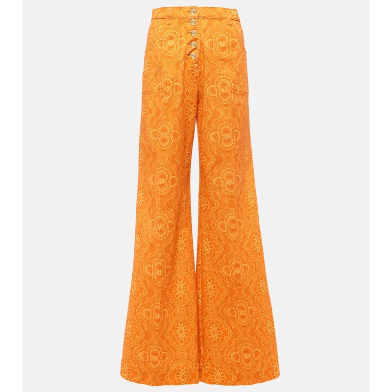 Etro Printed high-rise flared jeans 67990703