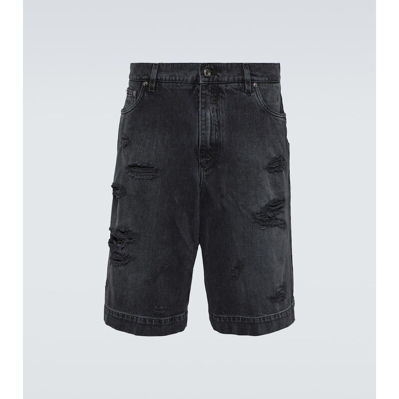 Dolce&Gabbana Distressed denim shorts 68376596