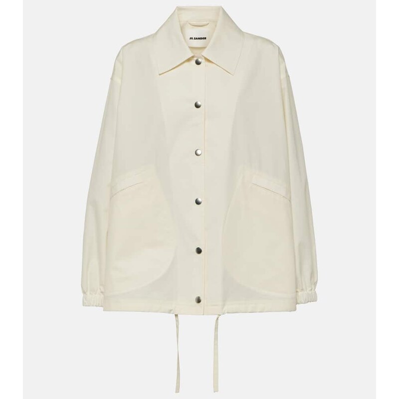 Jil Sander Logo cotton shirt jacket 68102424