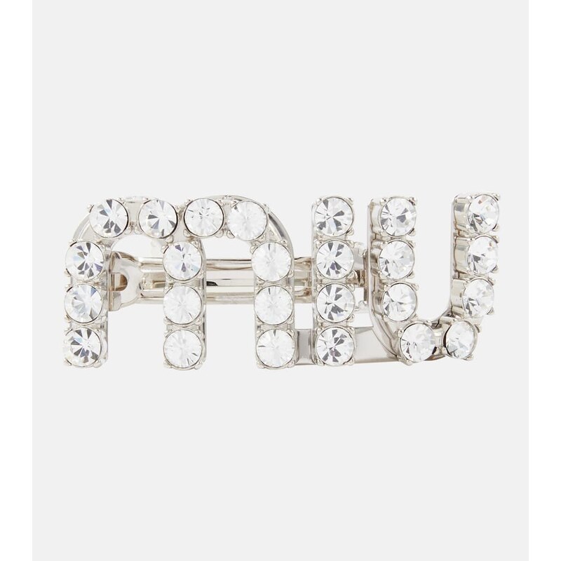 Miu Miu Logo embellished hair clip 68091521